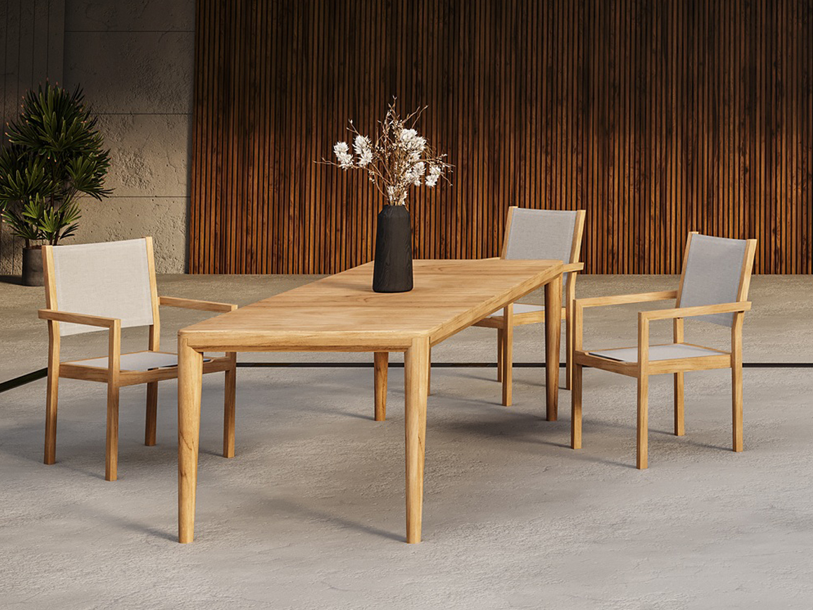 Isabella table with Kate recliner cloud 3 Isabella table