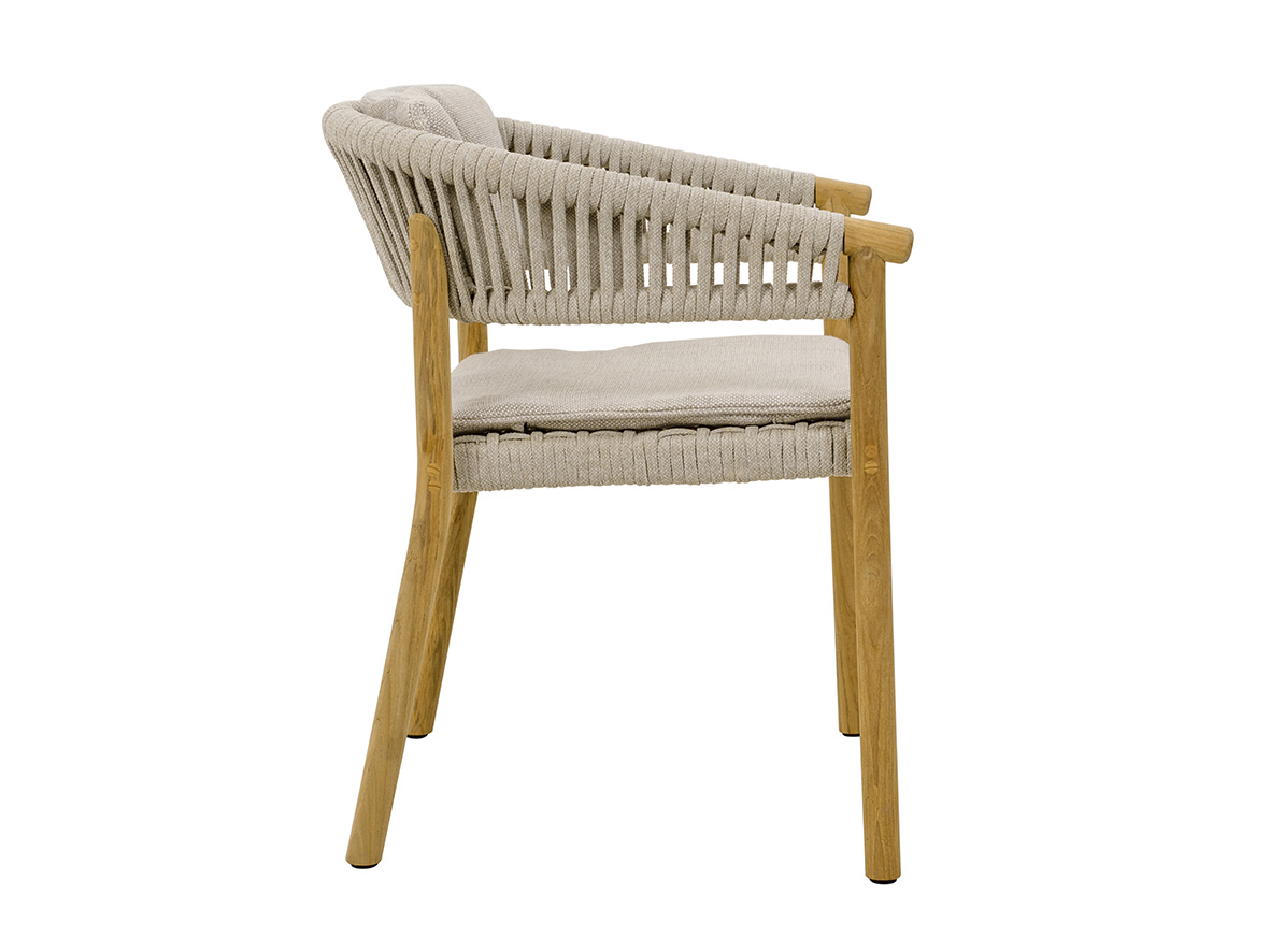 Marcella dining chair - flat rope