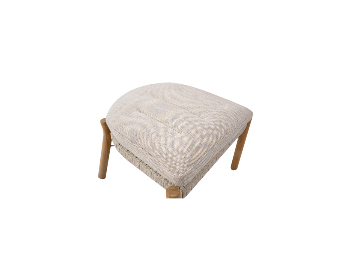 Marcella club footstool - flat rope