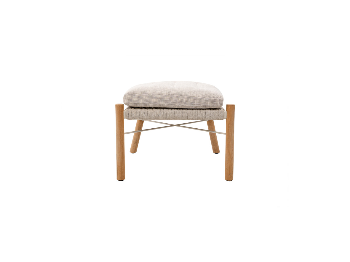 Marcella club footstool - flat rope